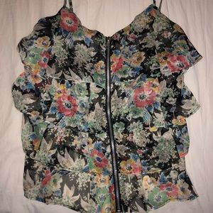 Zip Up American Eagle Shirt